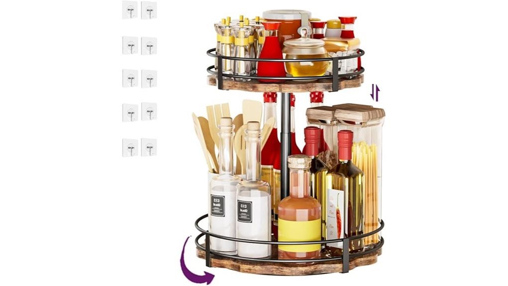 spice rack organizer two tier