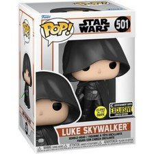 Star Wars Mandalorian Luke Skywalker Glow Funko Pop! 501 Star Wars EE Exclusive