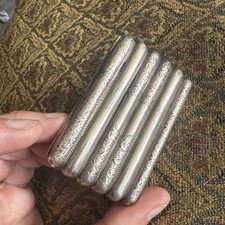 Sterling Vintage, heavily engraved, Silver Cigarette Case gilded Edwardian rare