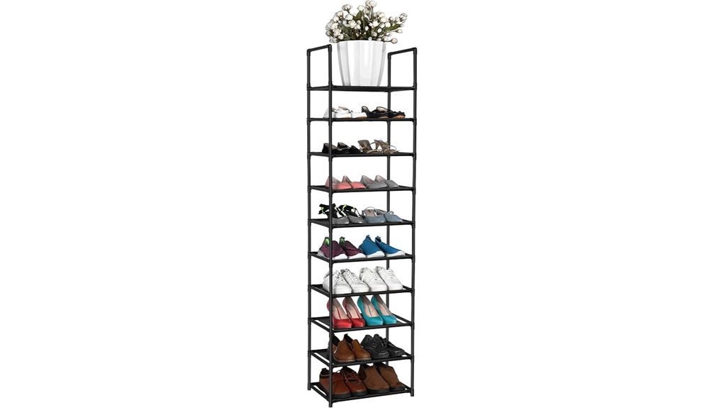 sturdy multi tier shoe rack