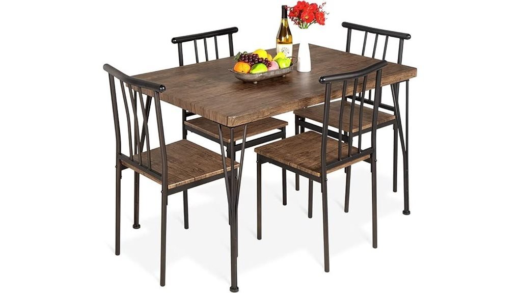 stylish five piece dining set