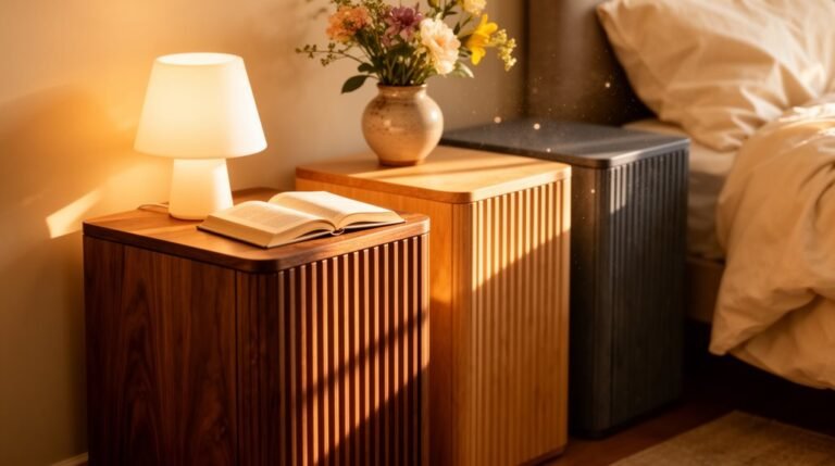 stylish fluted nightstands selection