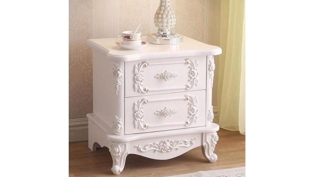 stylish french country nightstand
