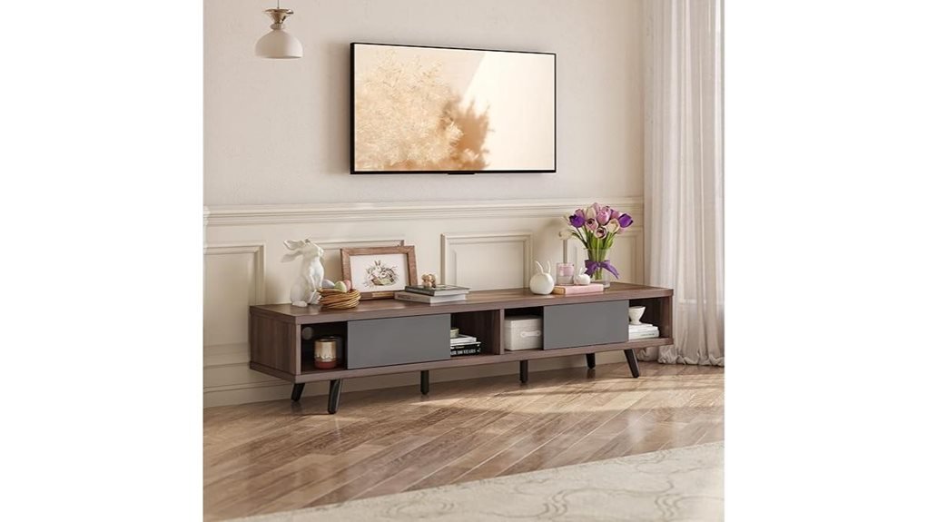 stylish mid century tv stand