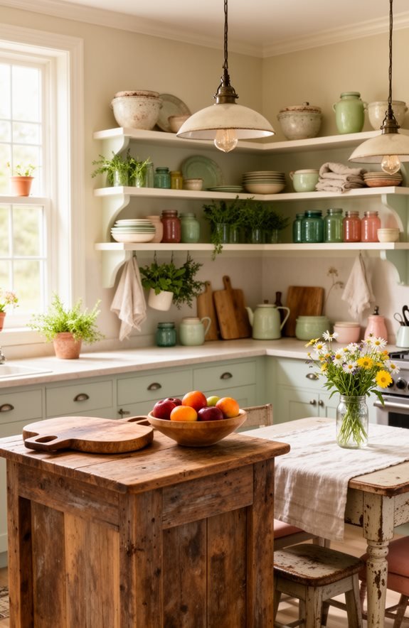 stylish open kitchen displays