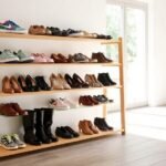stylish organized shoe storage