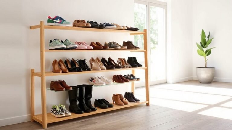 stylish organized shoe storage