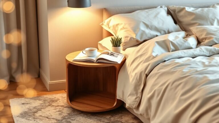 stylish round nightstands collection