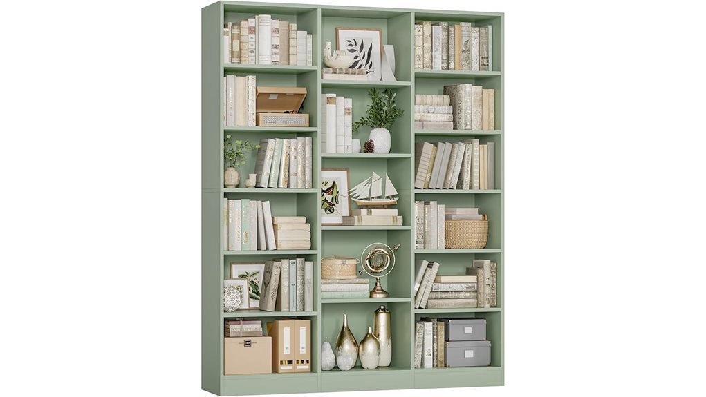 tall triple wide bookshelf