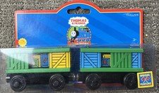 Thomas & Friends Wooden Railway Train Box Cars 2001 Doors Slide New!