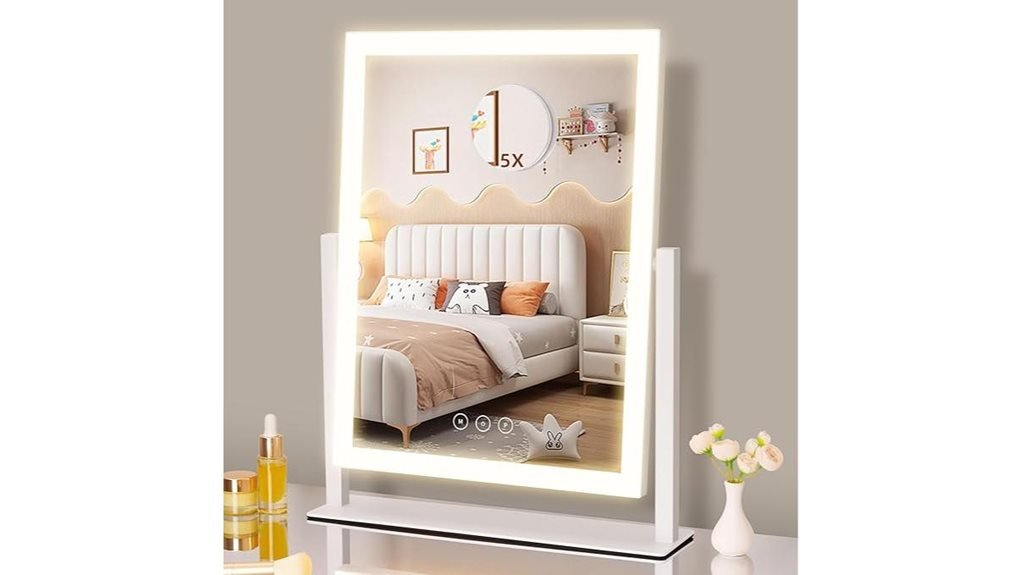 three color touch mirror