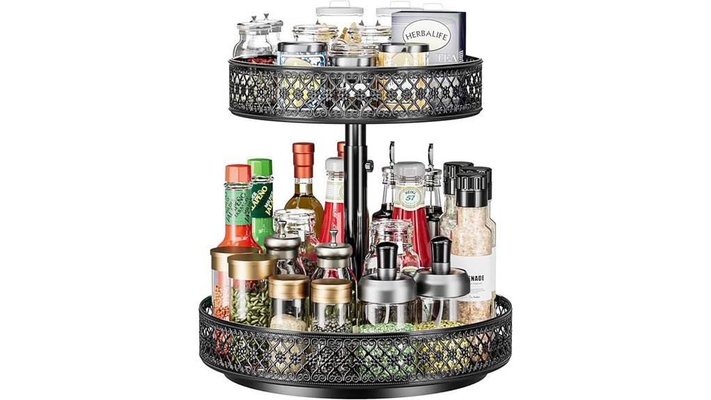 tiered spice rack organizer