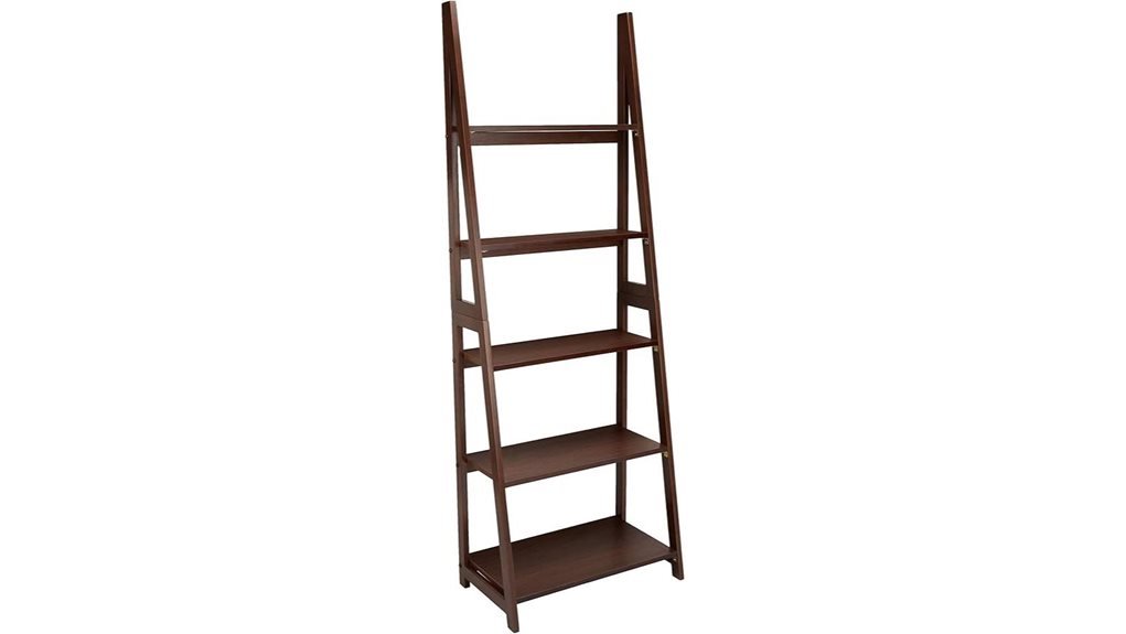 versatile five tier bookshelf organizer