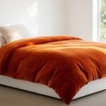 vibrant orange duvet covers