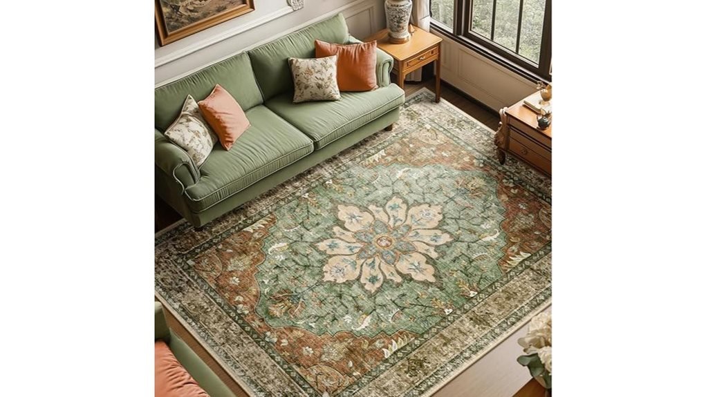 vintage floral area rug