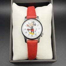 Vintage Bradley Mickey Mouse Watch Mechanical Swiss Made Walt Disney Winds Runs