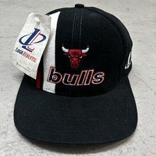 Vintage Chicago Bulls Logo Athletic Strapback Hat Cap 90s New NWT Jordan Rodman