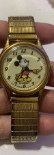 Vintage Disney Mickey Mouse Watch Lorus Quartz Wrist Watch Speidel-READ