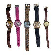 Vintage Disney Watches Lot Minnie Mouse Lion King Mickey Mens Womens Lorus Japan