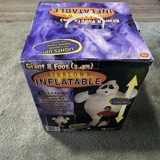 Vintage Gemmy Airblown Inflatable Giant 8 ft Ghost Outdoor Halloween Decor 2002