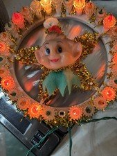 vintage pixie elf knee hugger Christmas Tree Topper