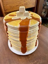 Vintage Quaker Oats Cookie Jar 155/600 Pancake Stack VERY RARE NEW W/Box