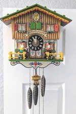 Vtg 70's E Schmeckenbecher Musical Cuckoo Clock Hofbrauhaus with Original Box