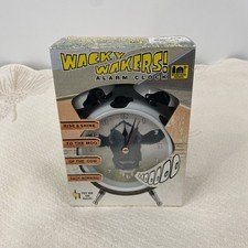 Wacky Wakers Cow Alarm Clock Moos Farm Humor Fun Animal Clock Loud NEW