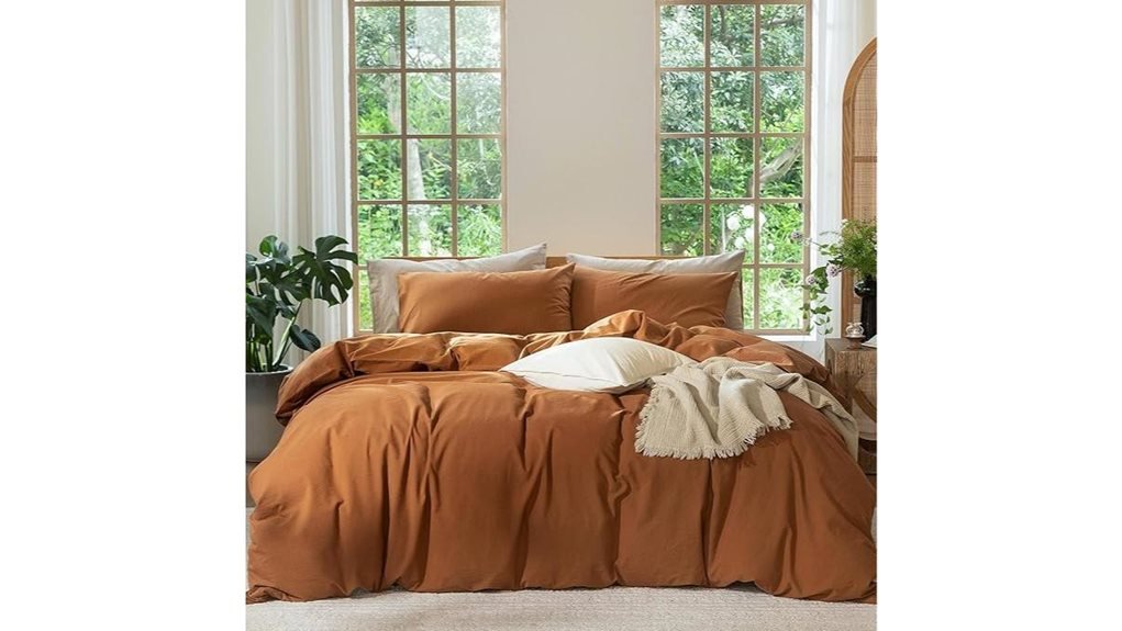 washed cotton linen duvet