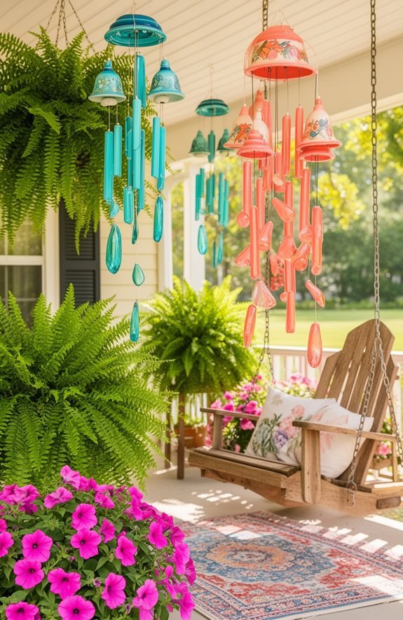 whimsical musical porch decor
