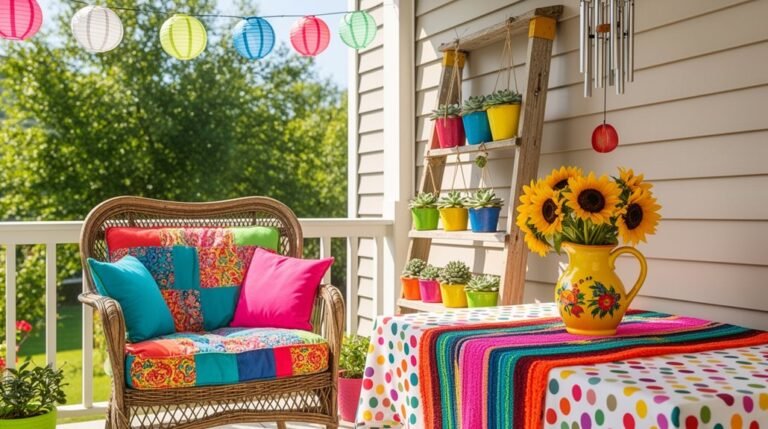 whimsical outdoor summer decor