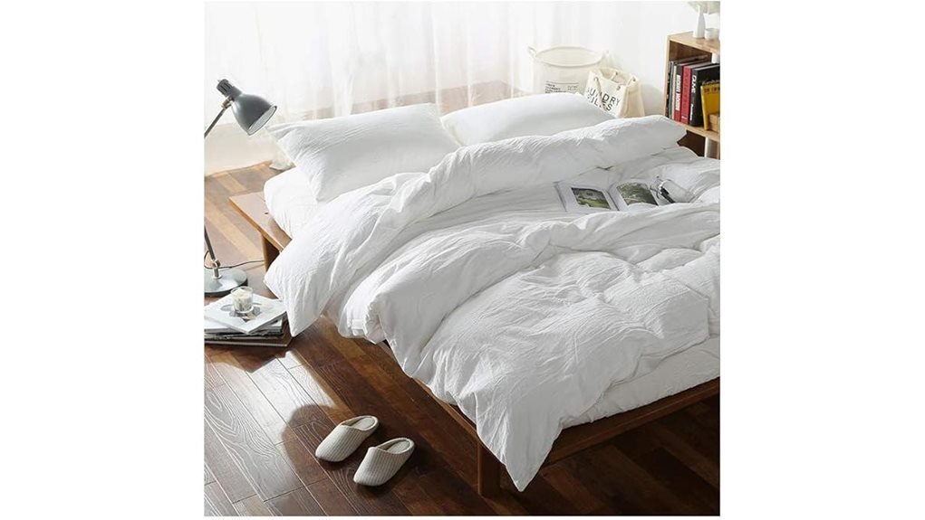 white cotton duvet cover