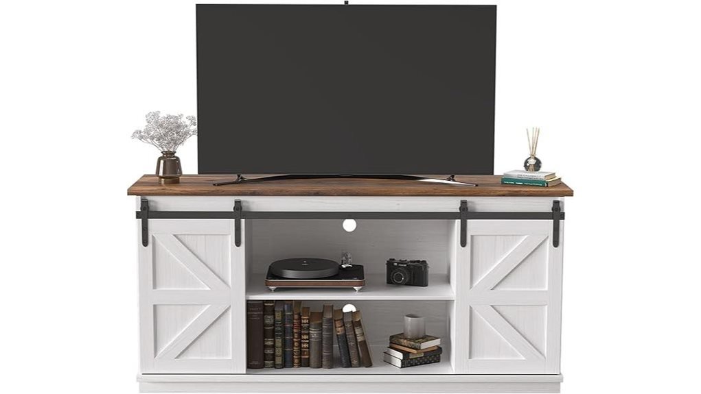 white tv stand for 65 inch