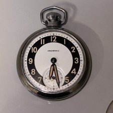 World War 2 War Department Ingersoll Pocket Watch working