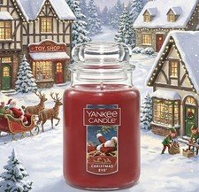 Yankee Candle CHRISTMAS EVE 22 OZ. LARGE JAR RETURNING HOLIDAY FAVORITE HTF