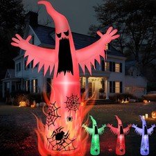 12 FT Halloween Inflatables Giant Ghost Outdoor Decorations,