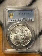 1882CC Morgan Silver Dollar Nice Eye Appeal Blast White