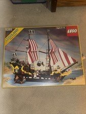 1989 LEGO 6285 VINTAGE Pirates Black Seas Barracuda w/Book & Box