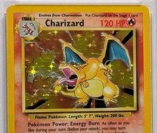 1999 Pokemon Charizard Holo PSA 5 Base Set Unlimited #4 WOTC Vintage