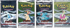 2000 Pokemon Card Game (TCG) - Neo Genesis 1st Edition - Empty Booster Packs