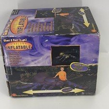 2002 Halloween Gemmy 8ft Giant Spider Airblown Inflatable Light Up Works W/ Box