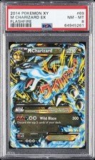 2014 POKEMON XY FLASHFIRE #69 M CHARIZARD EX PSA 8