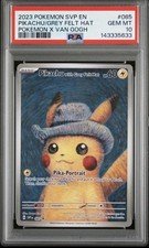 2023 Pokemon SVP EN x Van Gogh #085 Pikachu with Grey Felt Hat PSA 10