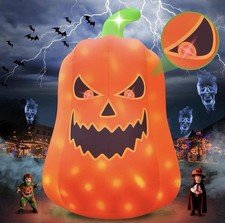20FT Halloween Inflatable Ghost Pumpkin W/ Lights Yard Decoration Scary Prop New