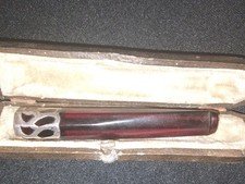 Antique Sterling Silver & Bakelight Cigarette Holder With Case Both Tested
