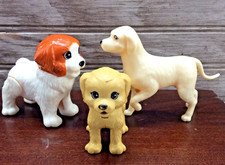 Barbie Doggie Daycare Replacement Saint Bernard Puppy Golden Retriever Lot Of 3