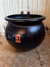 Blow Mold GIANT Black Halloween Cauldron Union Products New 22” Inches