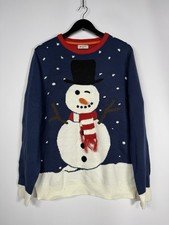 CHRISTMAS SNOWMAN Jumper - XL - Navy - Great Condition - Men’s