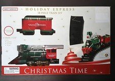CHRISTMAS TIME HOLIDAY EXPRESS 18 PIECE TRAIN SET LARGE SET Brand New