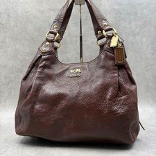 Coach 14336 Madison Maggie Hobo Shoulder Bag Leather Brown Y2K Vintage Used